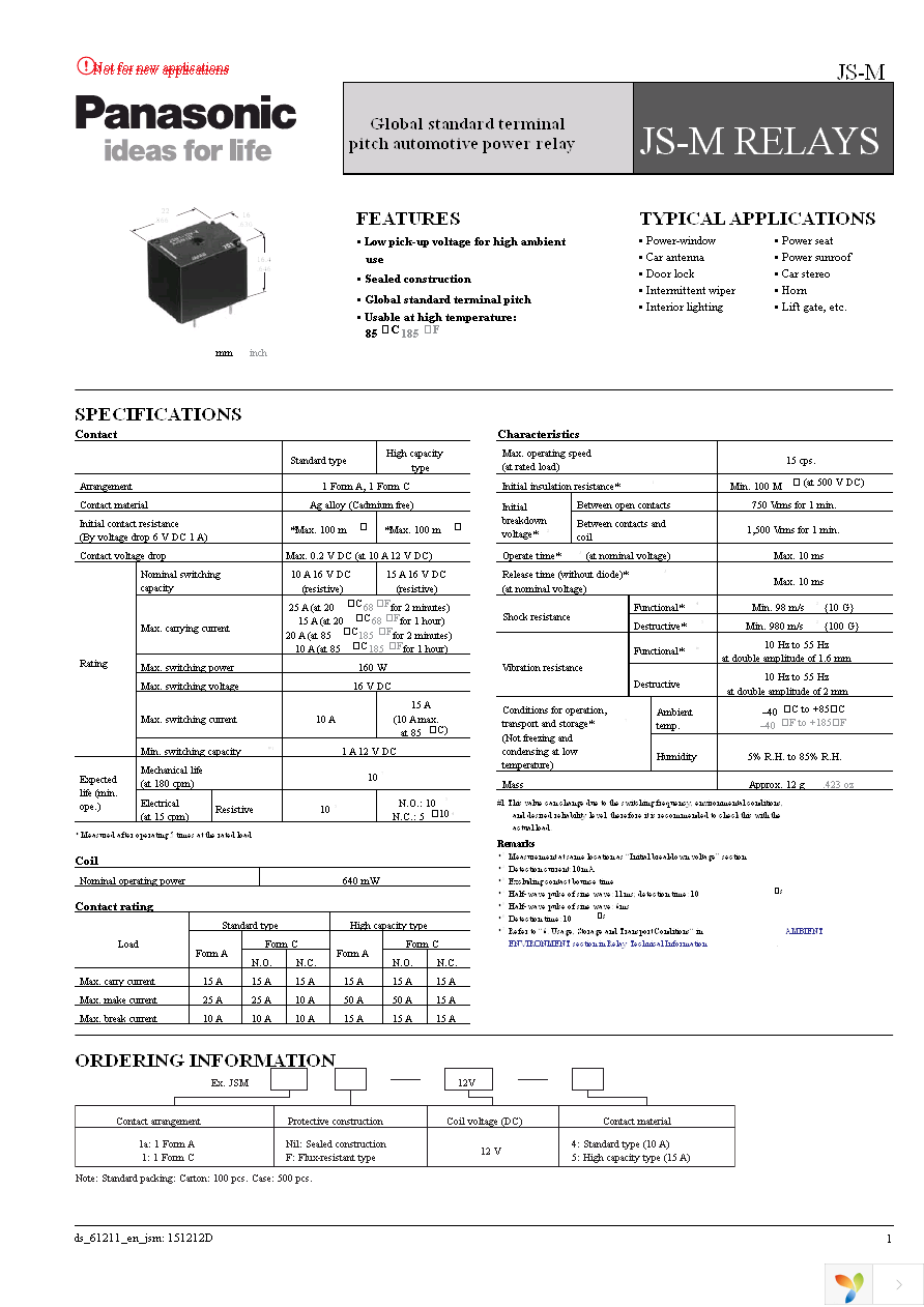 JSM1-12V-4 Page 1