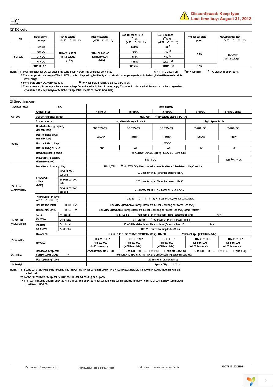 HC2E-H-DC24V-F Page 8