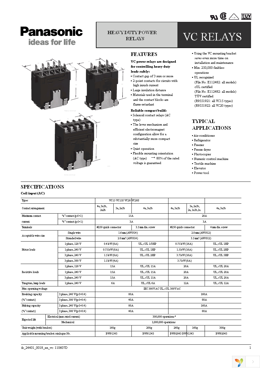 VC20-3A-AC120V-K Page 1