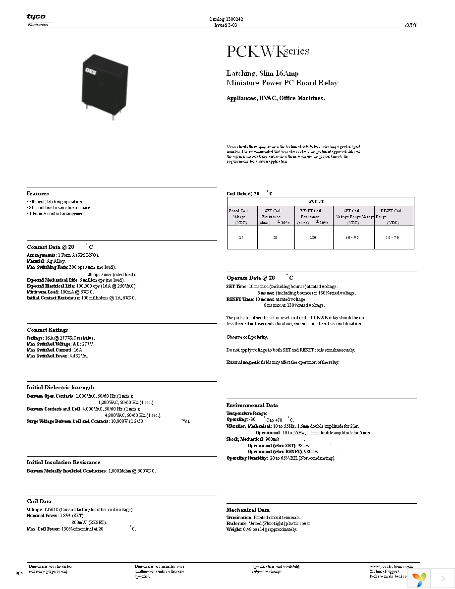 PCKWK-124D2M,000 Page 1