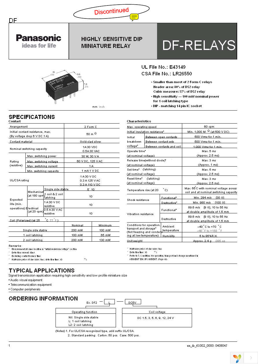 DF2E-L2-DC9V Page 1