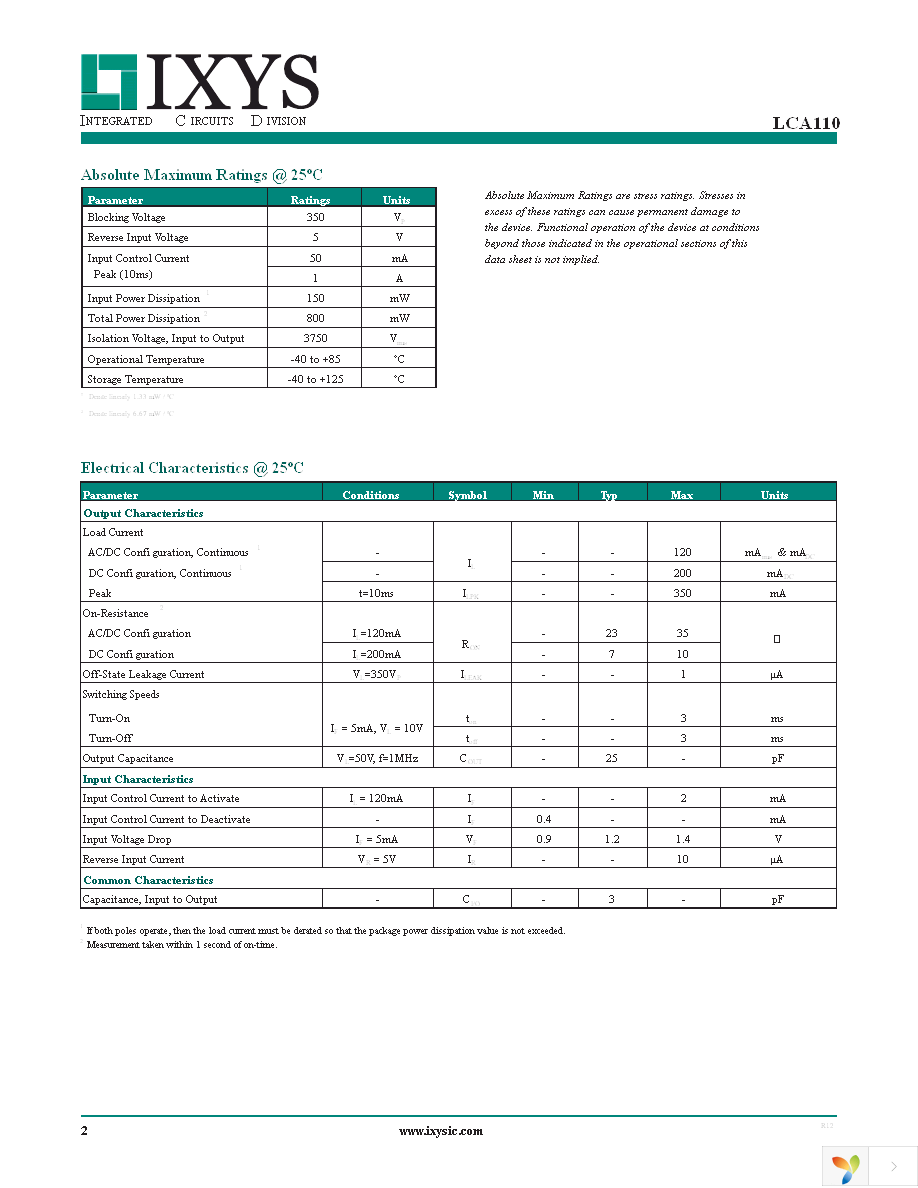 LCA110STR Page 2