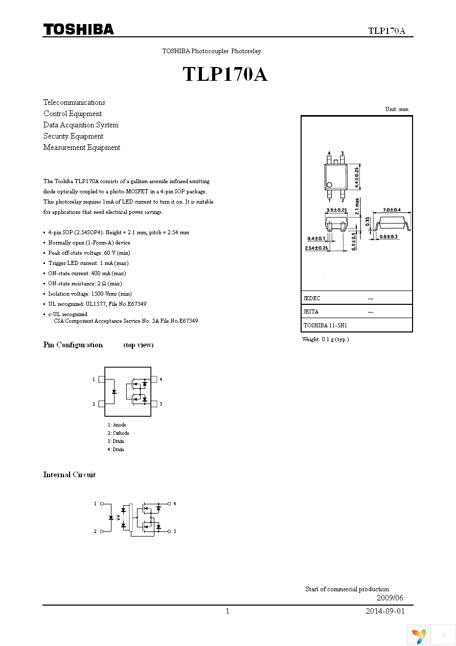 TLP170A(F) Page 1