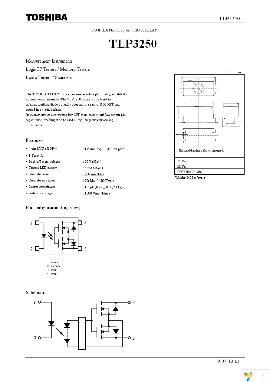 TLP3250(TP15,F) Page 1