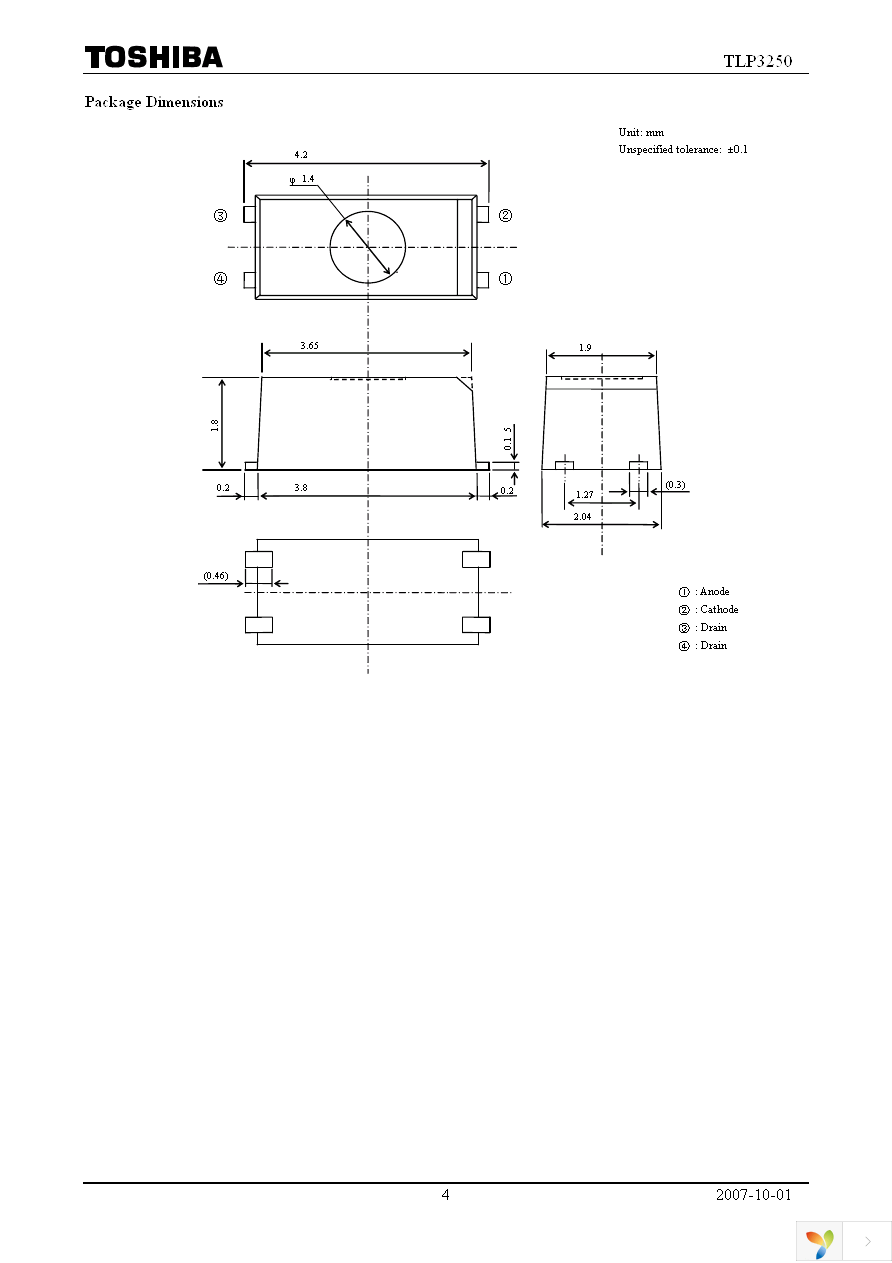 TLP3250(TP15,F) Page 4