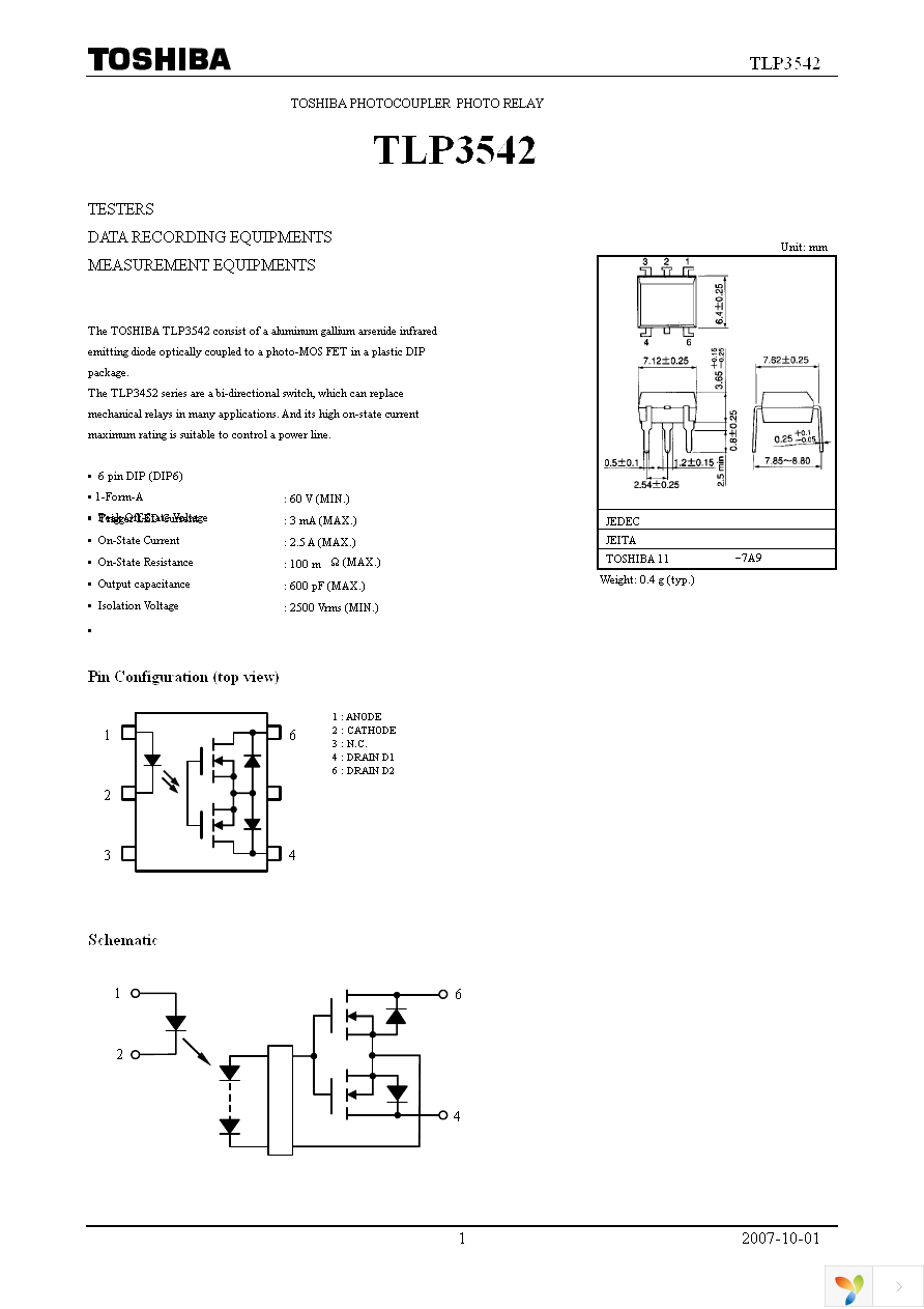 TLP3542(F) Page 1