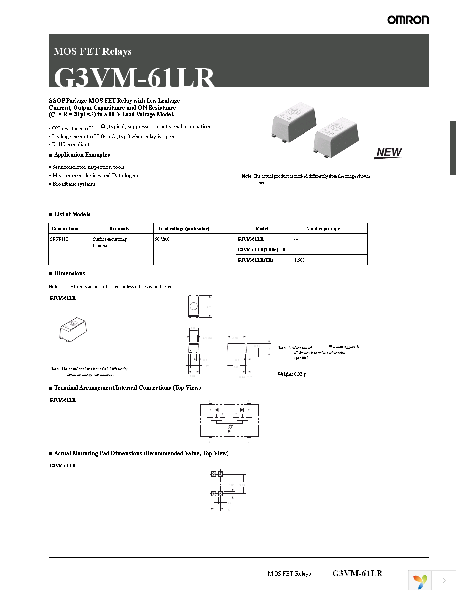 G3VM-61LR-TR05 Page 1