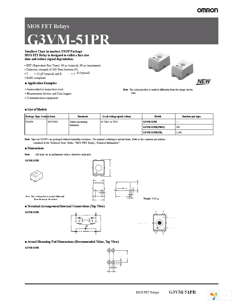 G3VM-51PR(TR05) Page 1