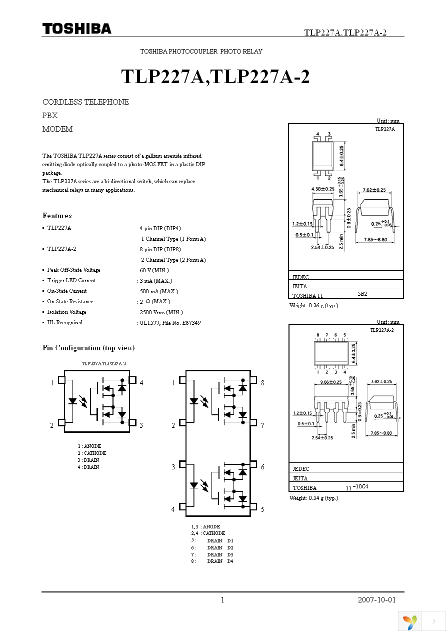 TLP227A(F) Page 1