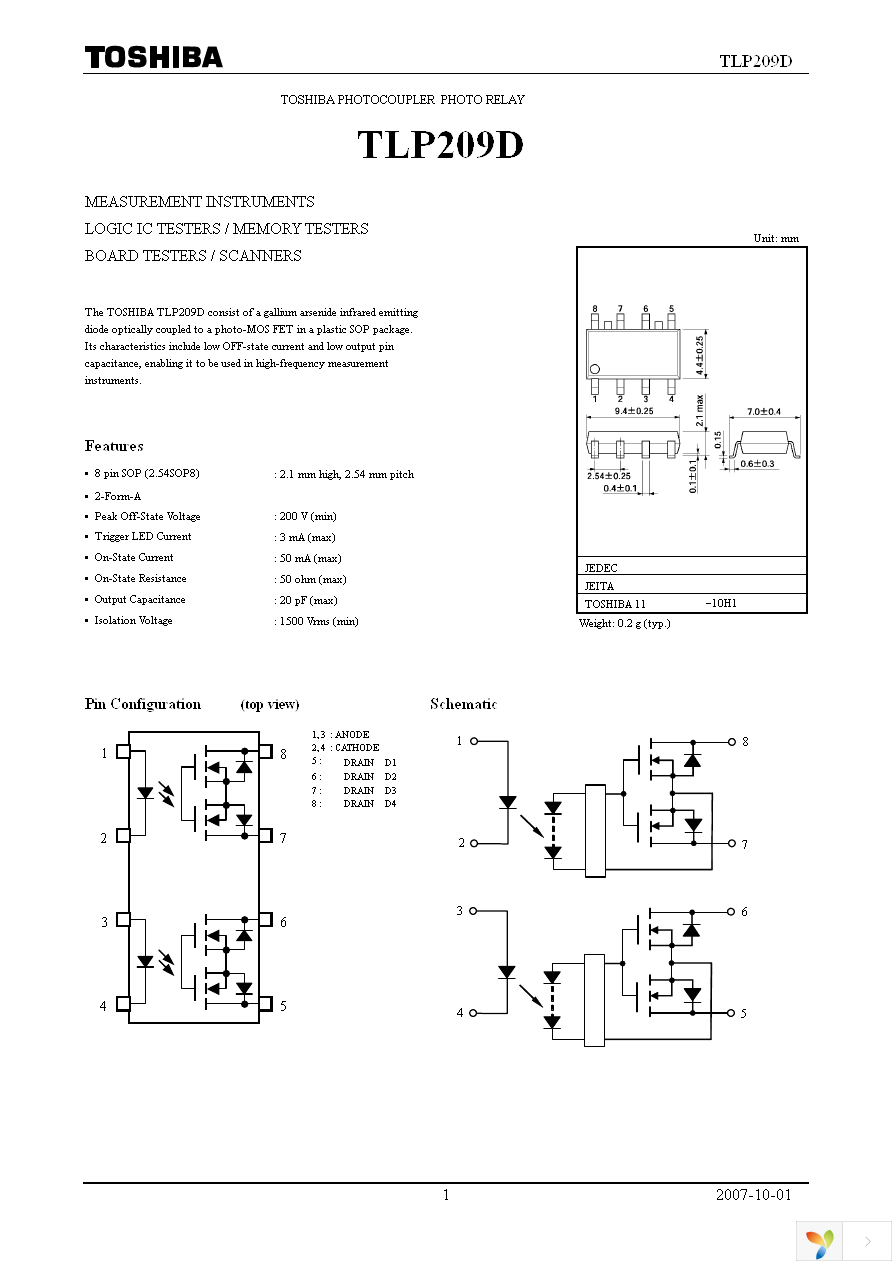 TLP209D(F) Page 1