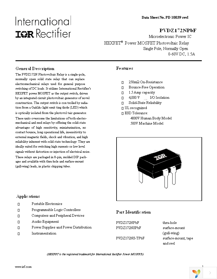 PVDZ172NPBF Page 1