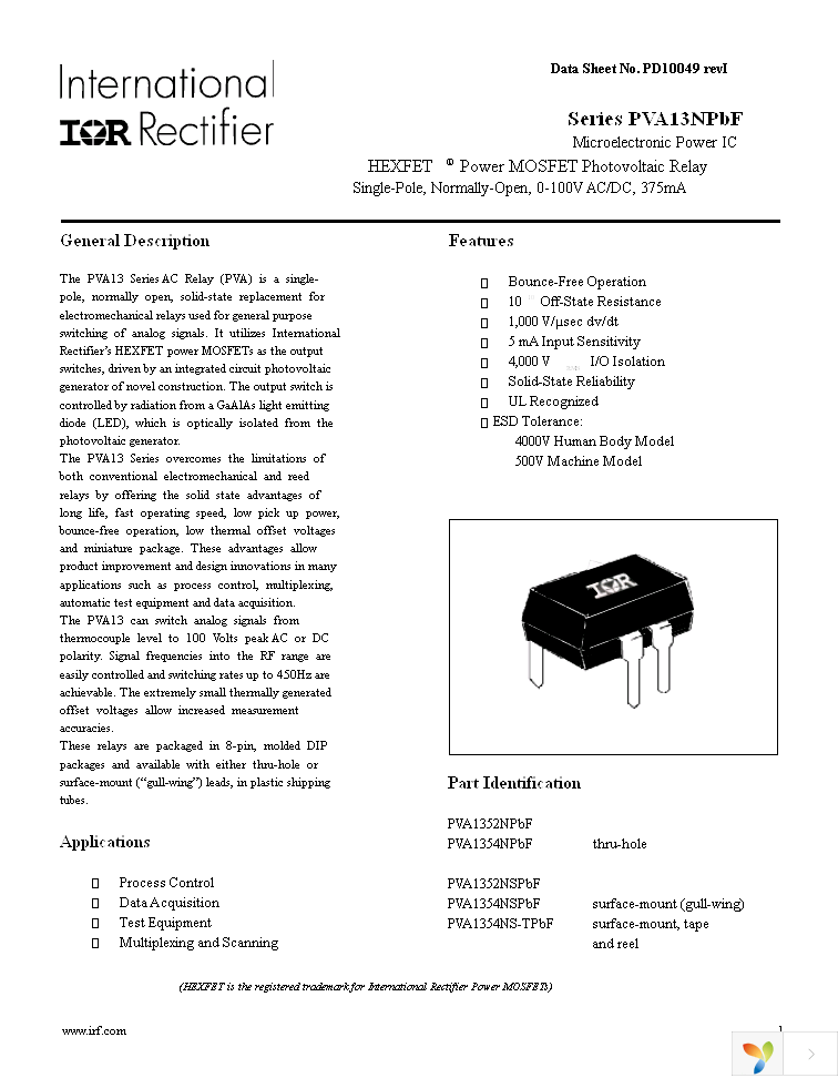 PVA1352NPBF Page 1