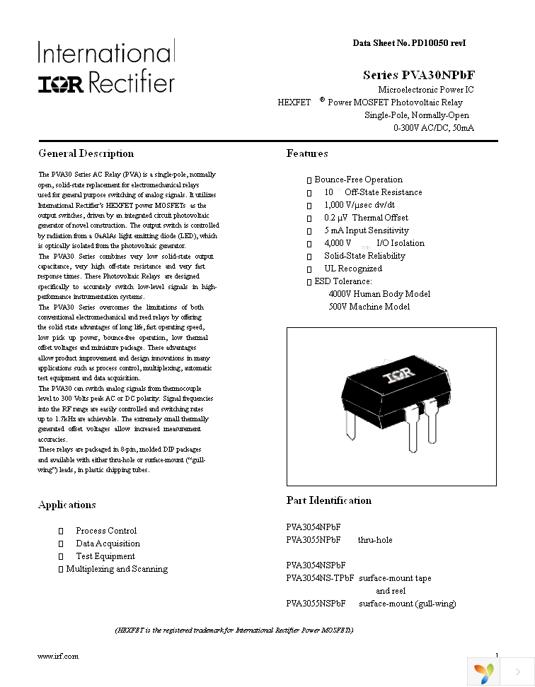 PVA3055NPBF Page 1