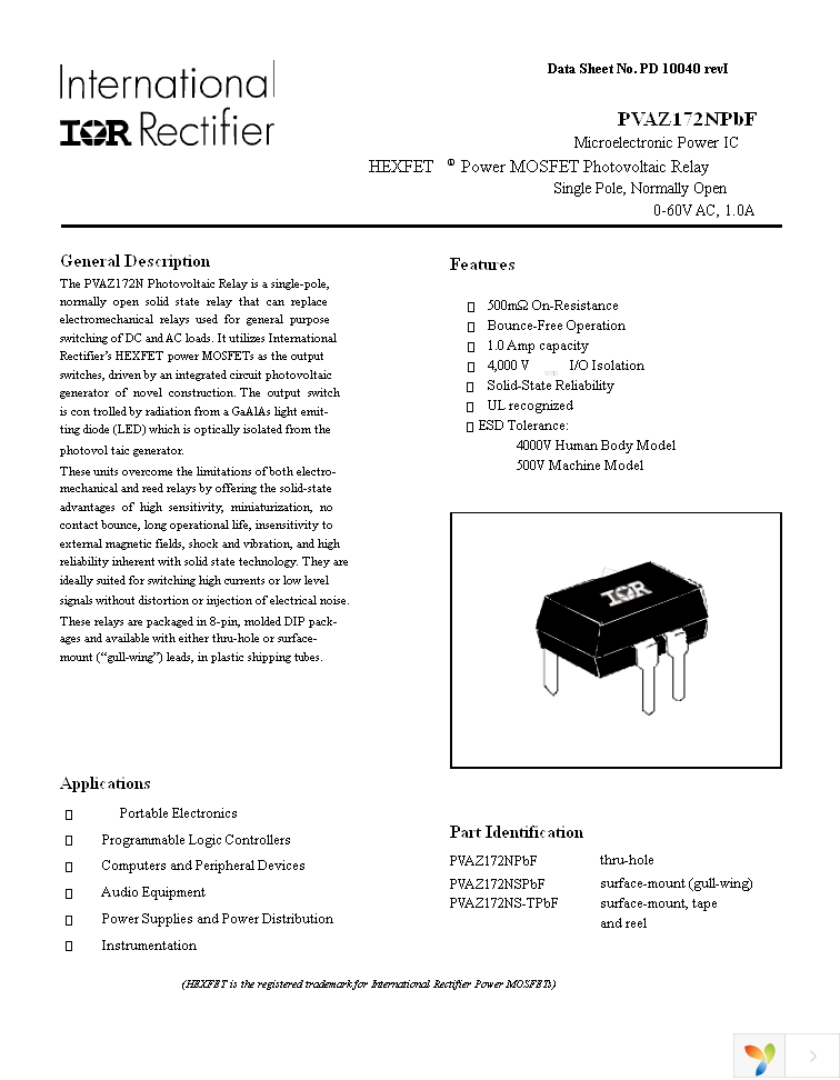 PVAZ172NPBF Page 1