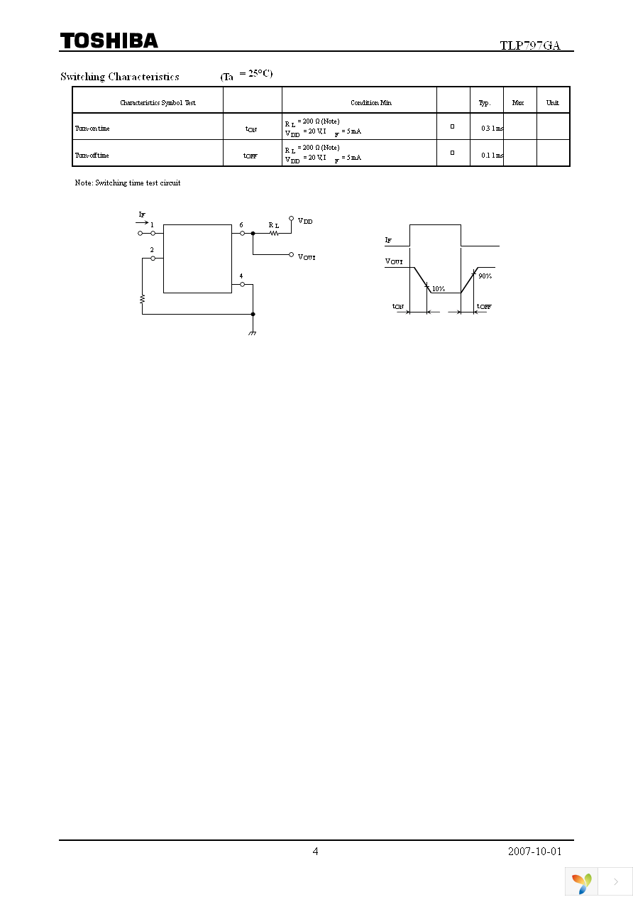 TLP797GA(F) Page 4