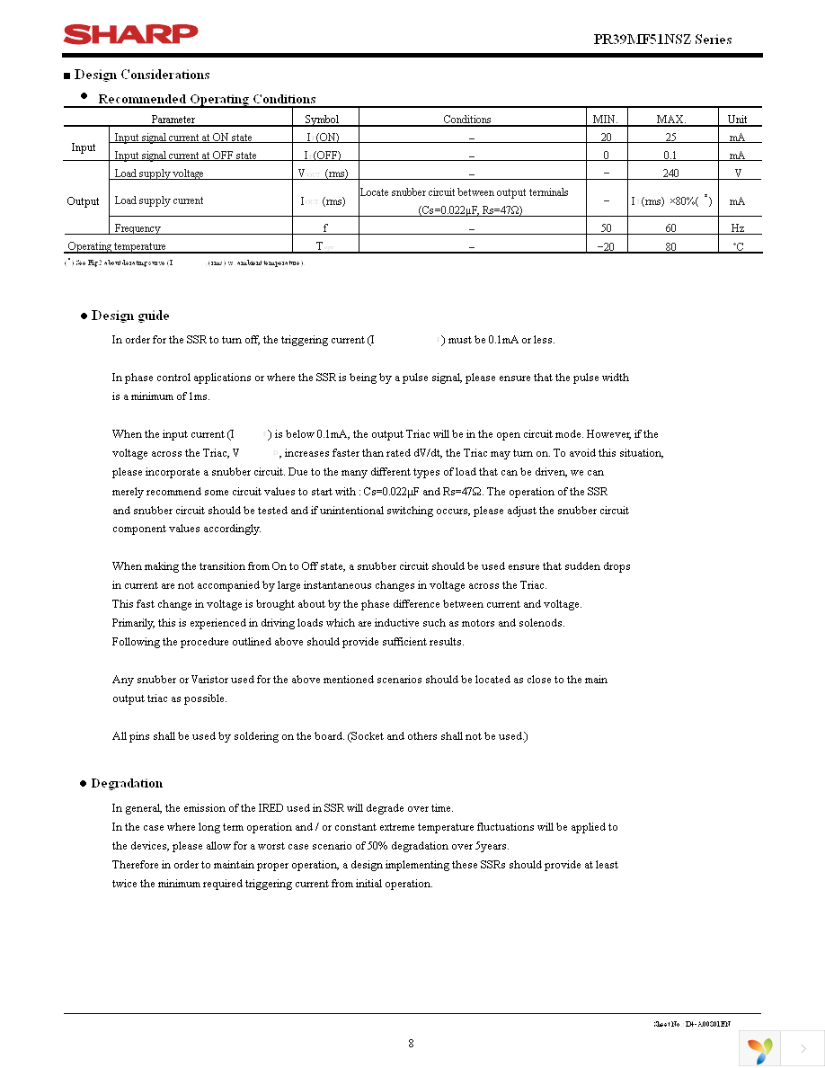 PR39MF51NSZF Page 8