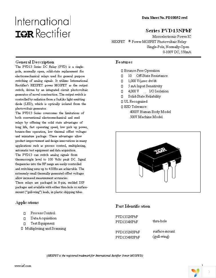 PVD1352NPBF Page 1