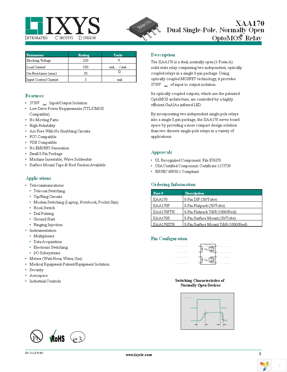 XAA170 Page 1