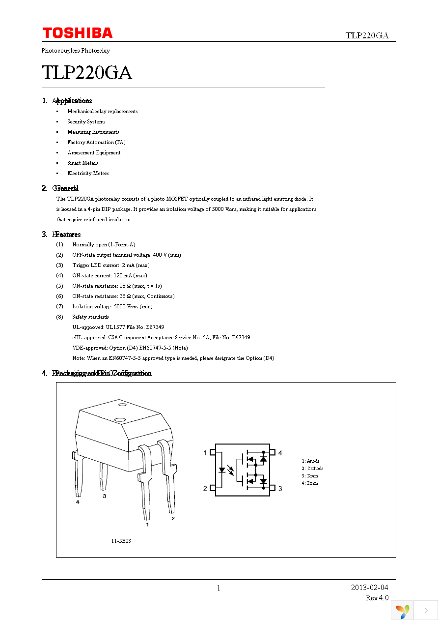 TLP220GA(F) Page 1