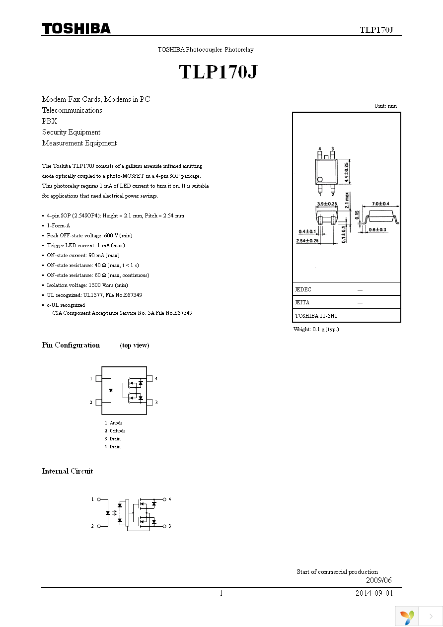 TLP170J(F) Page 1