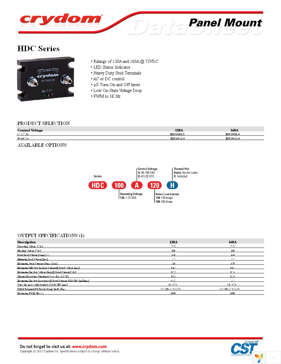 HDC100D160 Page 1