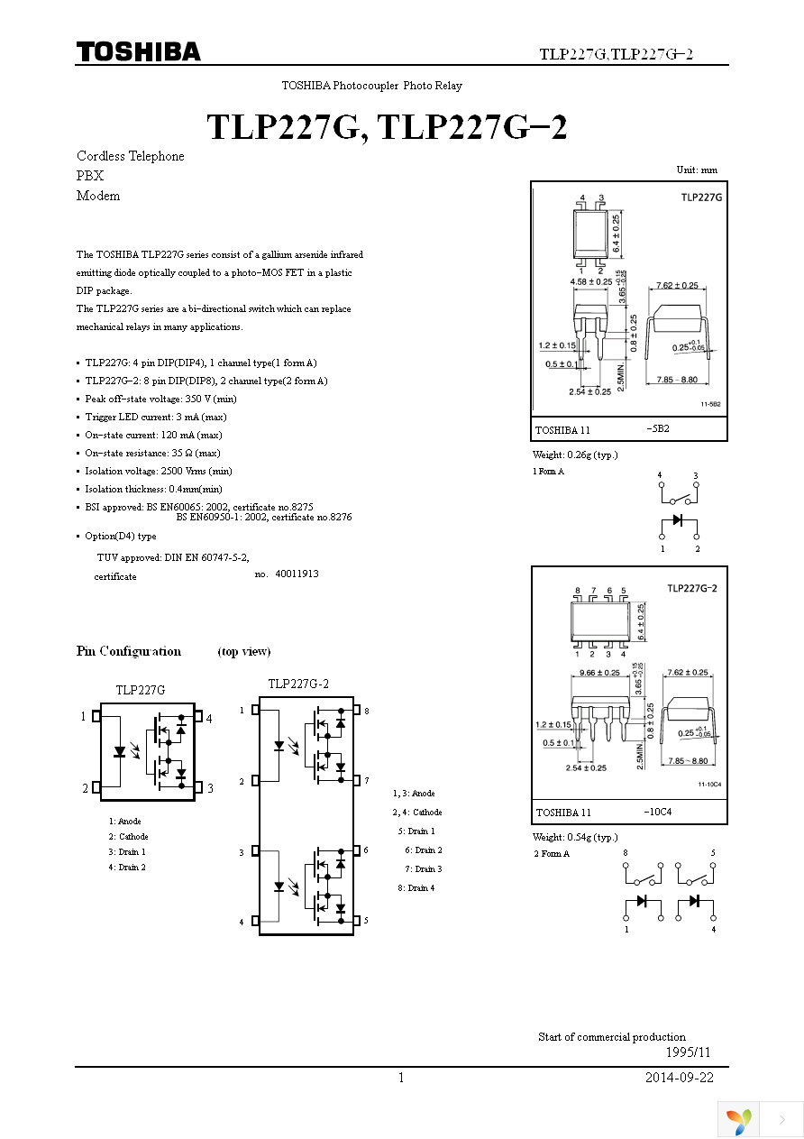 TLP227G(F) Page 1