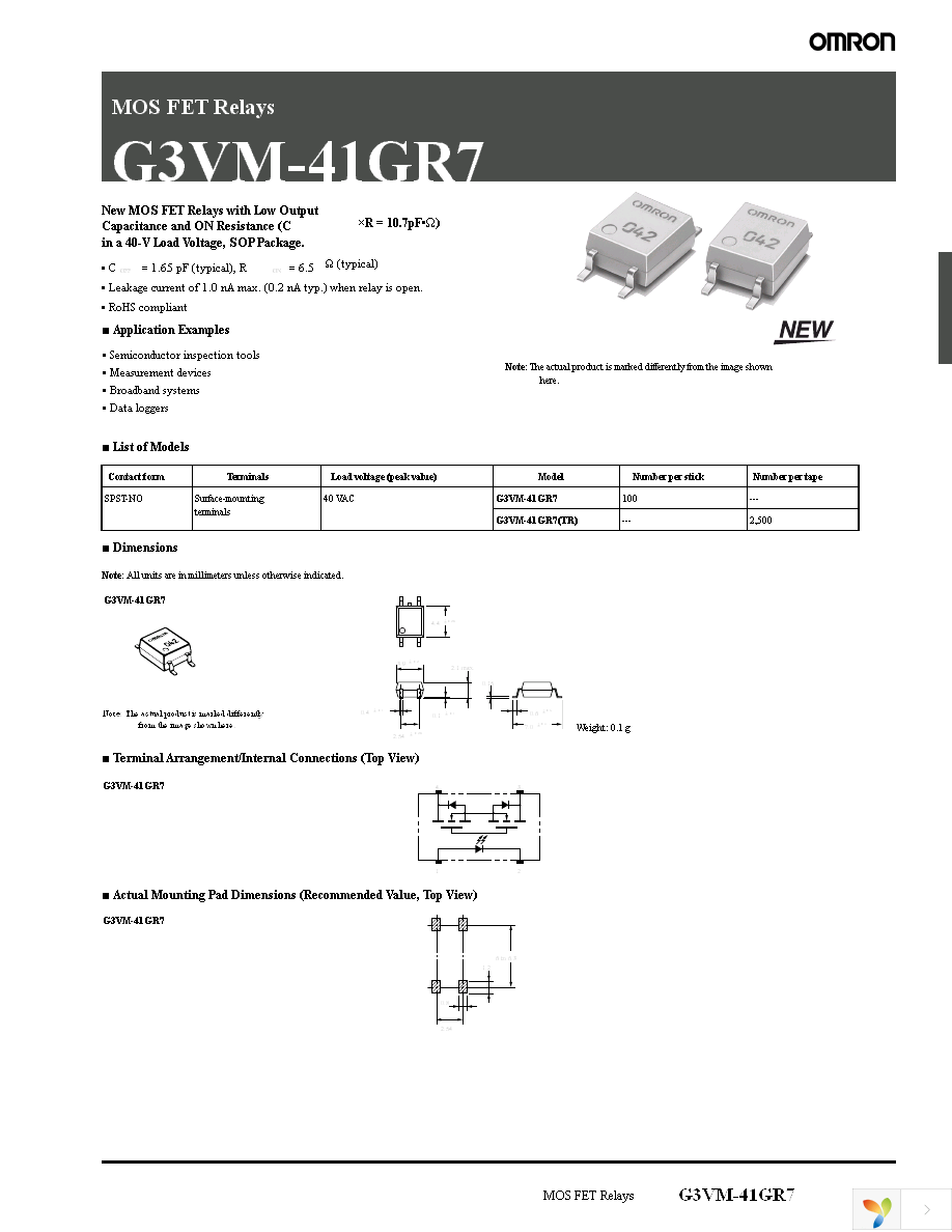 G3VM-41GR7 Page 1