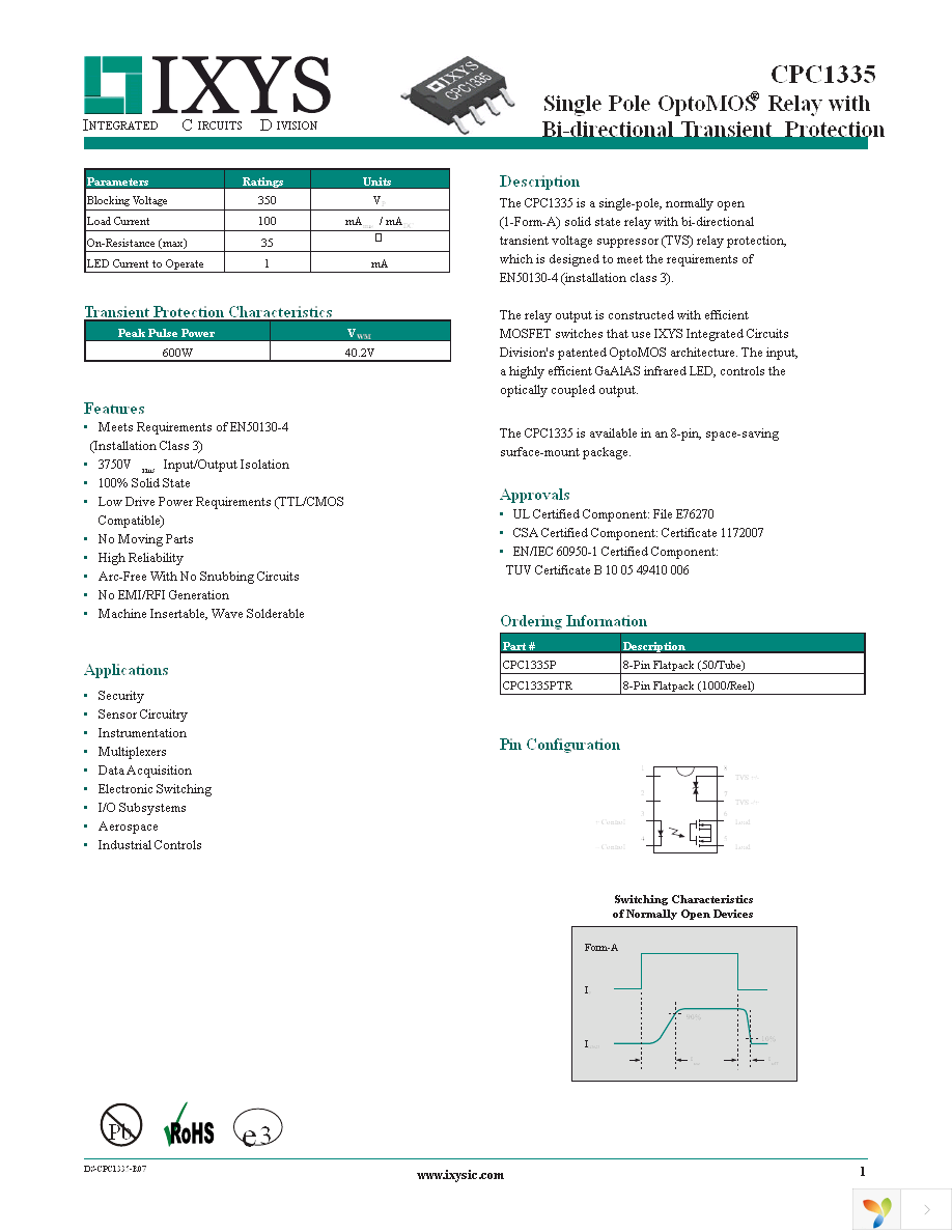 CPC1335PTR Page 1