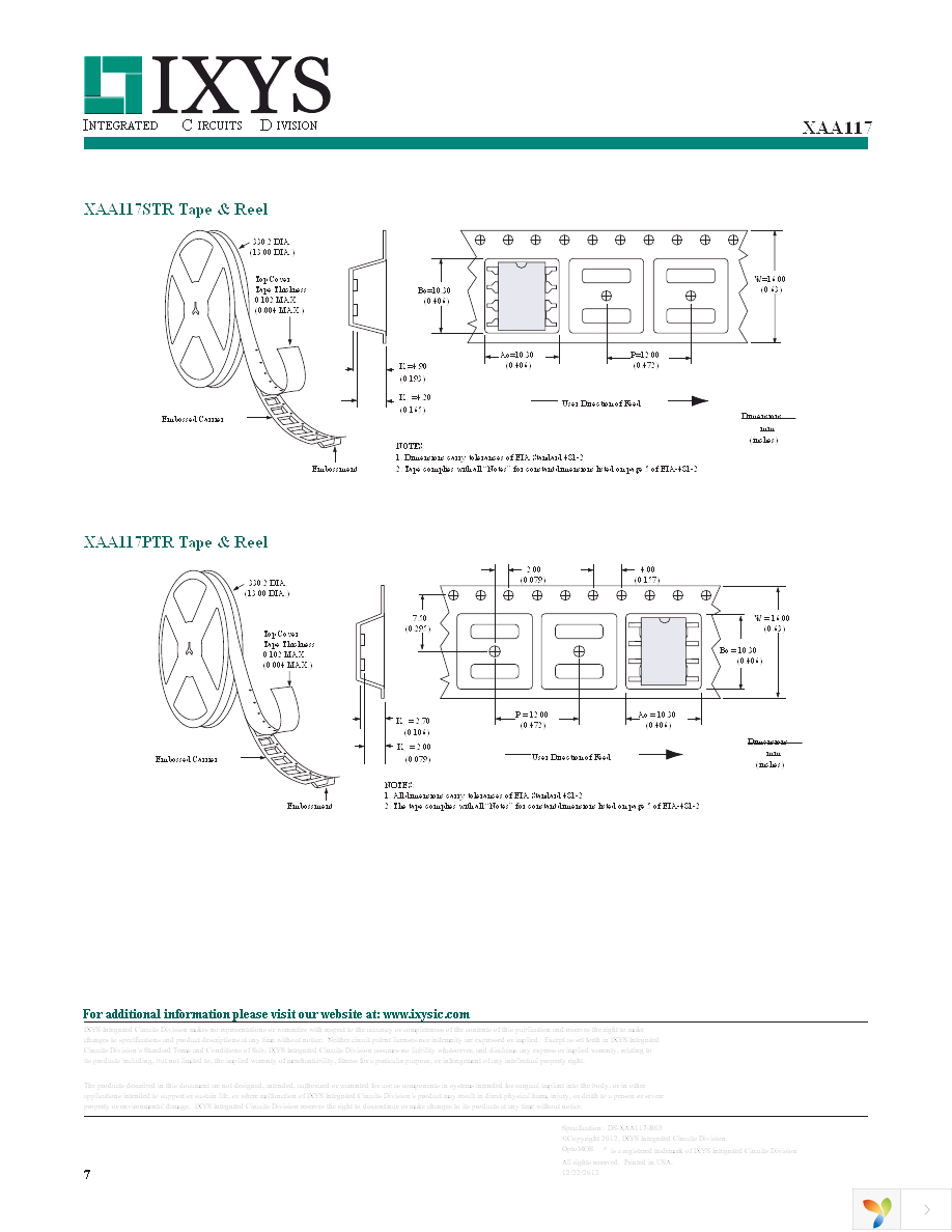 XAA117PTR Page 7