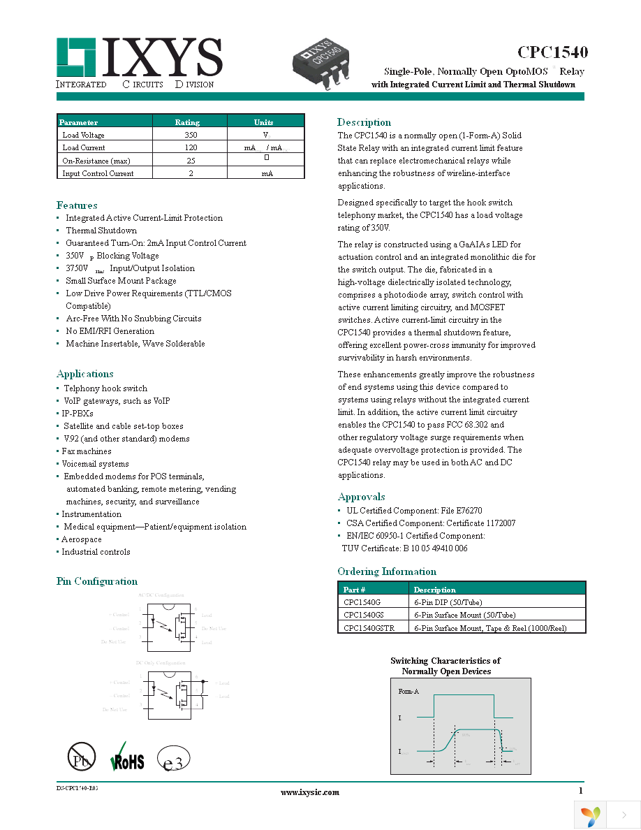 CPC1540GSTR Page 1