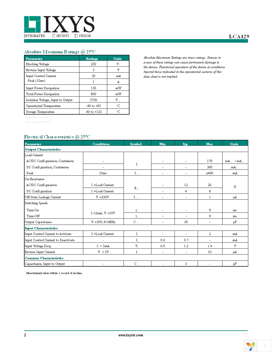 LCA129STR Page 2