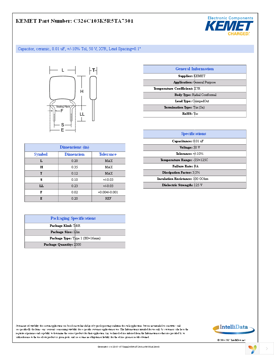 C326C103K5R5TA7301 Page 1