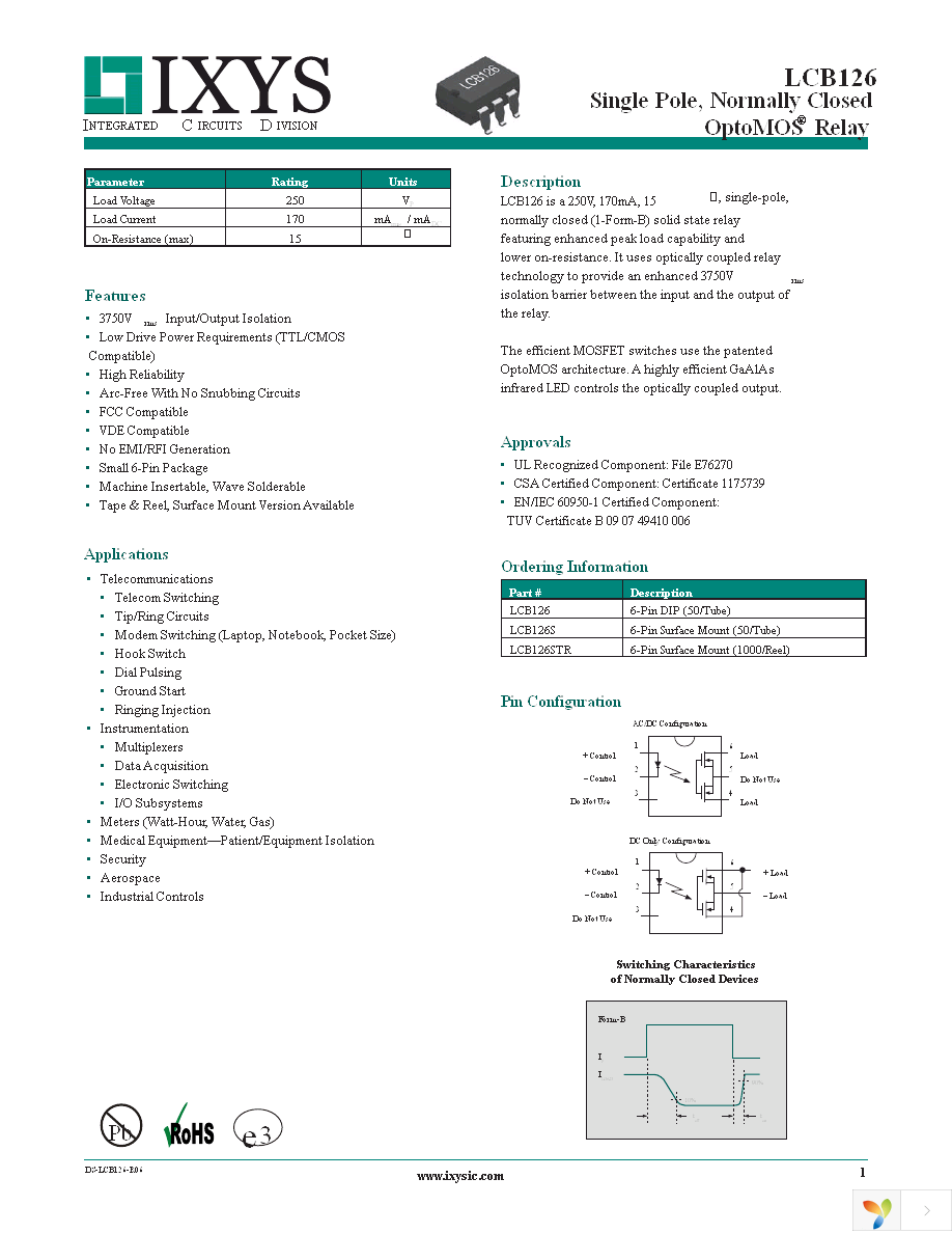 LCB126STR Page 1