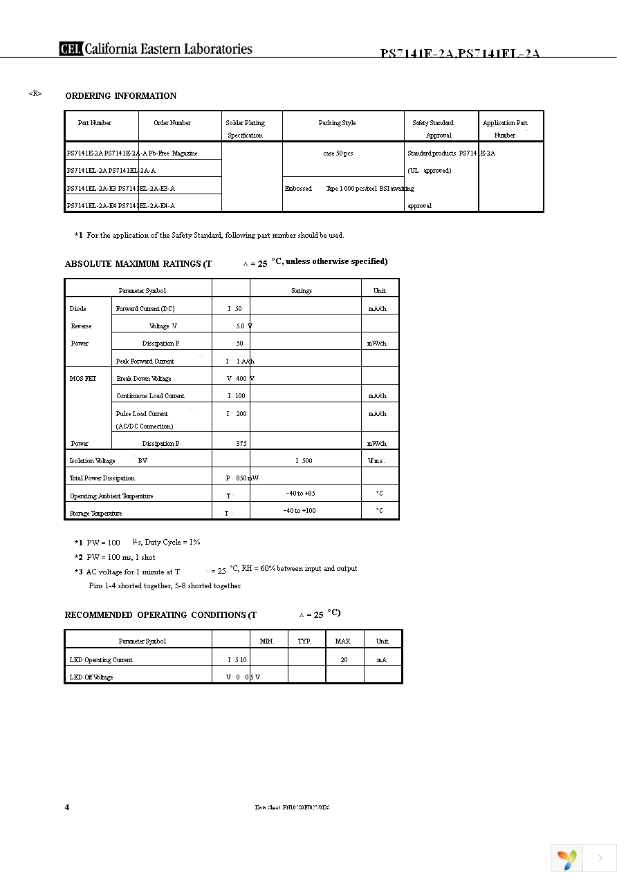 PS7141EL-2A-E3-A Page 4