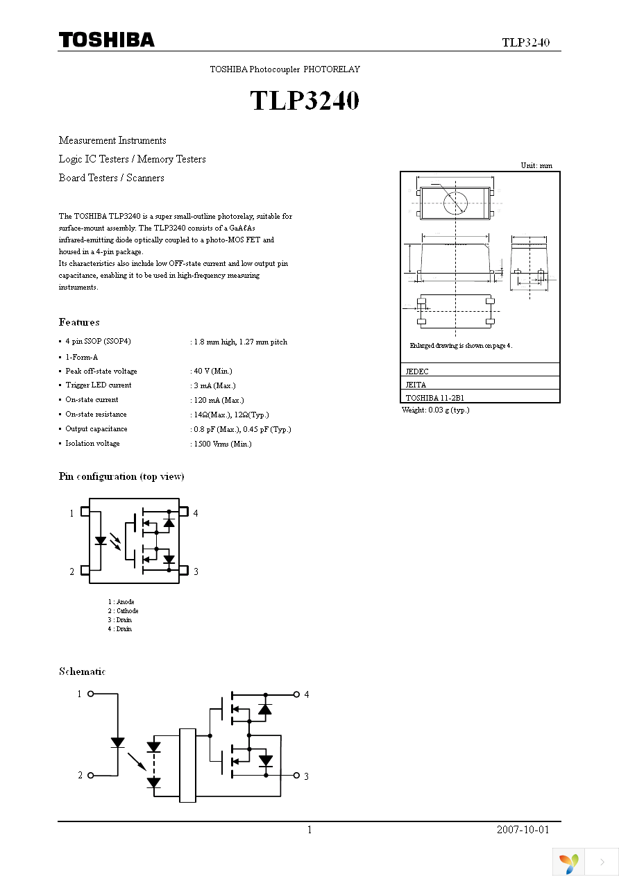 TLP3240(TP15,F) Page 1