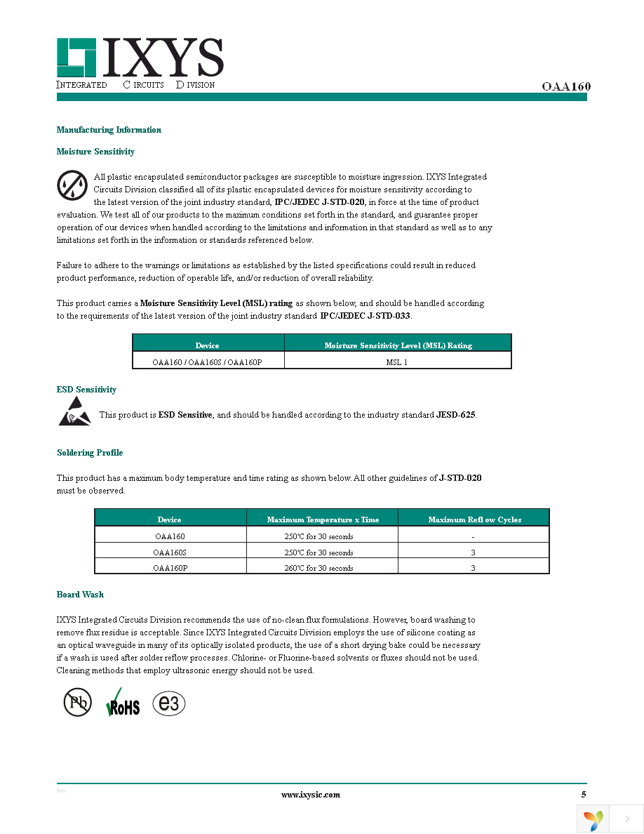 OAA160STR Page 5