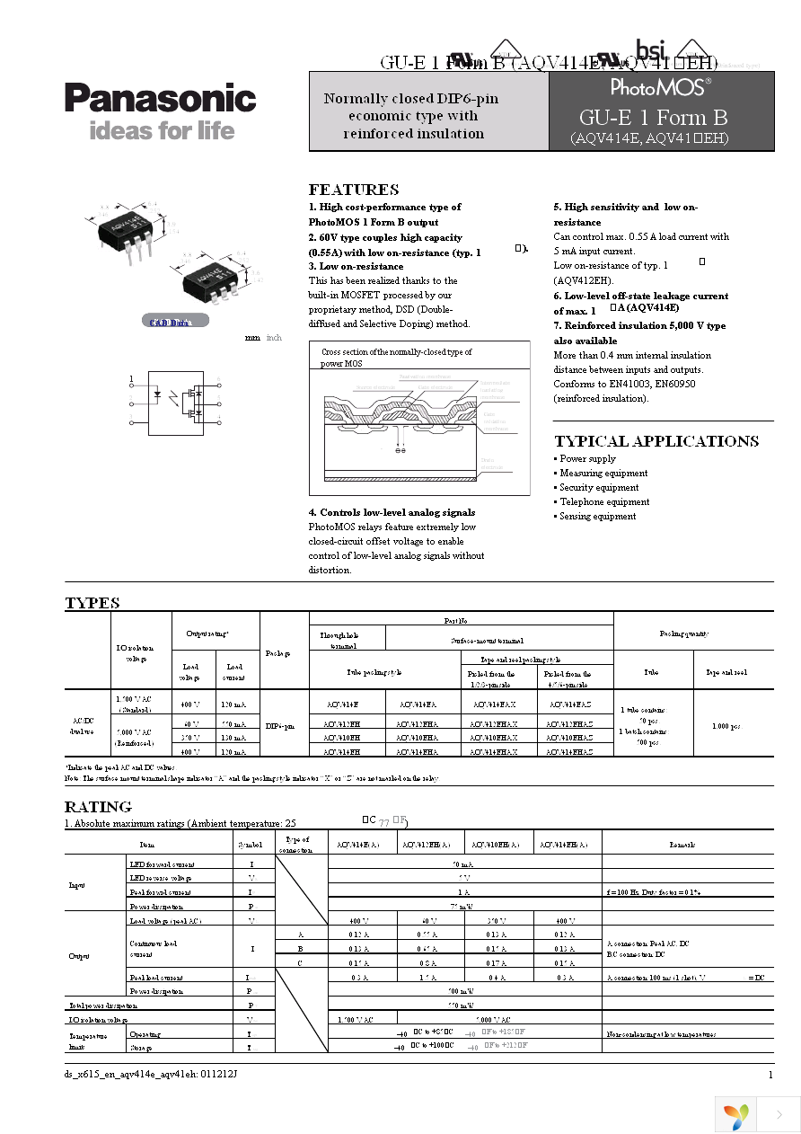 AQV412EHA Page 1