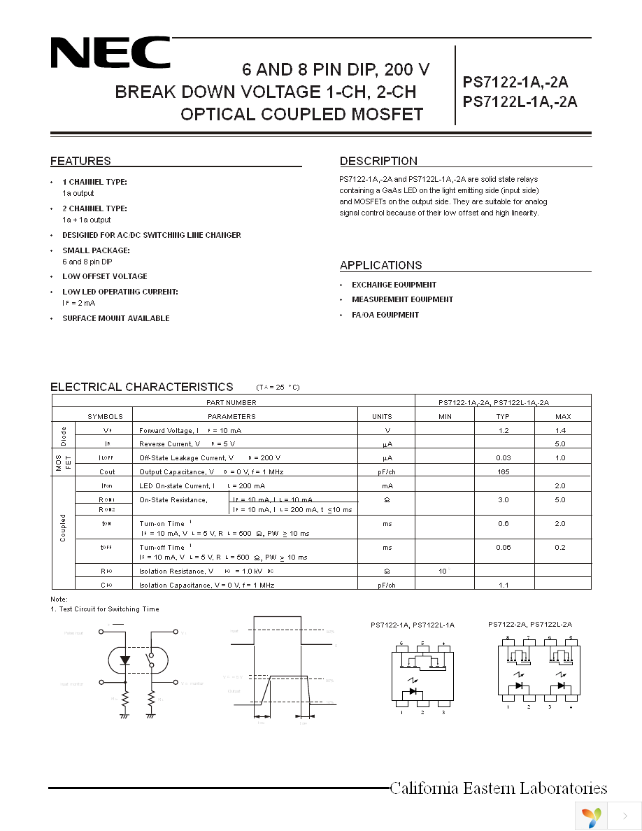 PS7122-1A Page 1