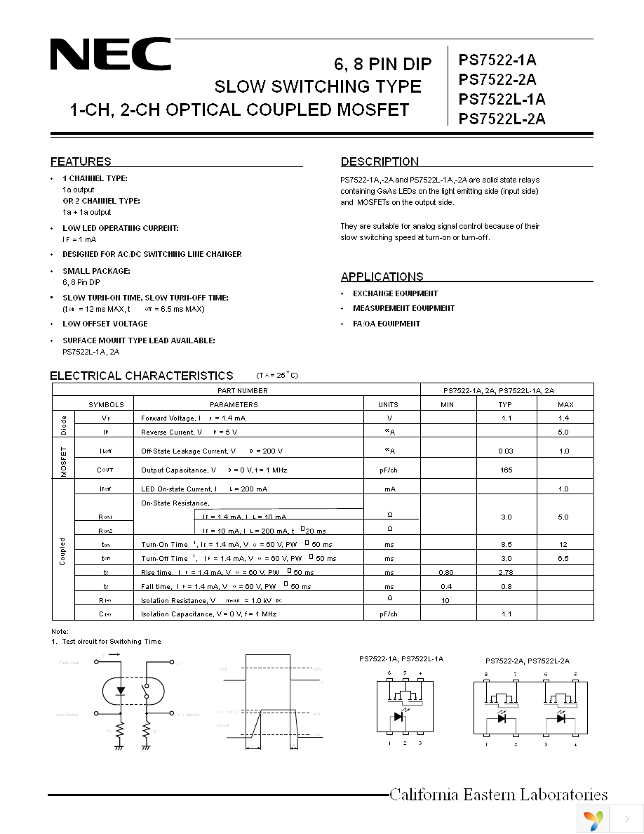 PS7522-2A Page 1