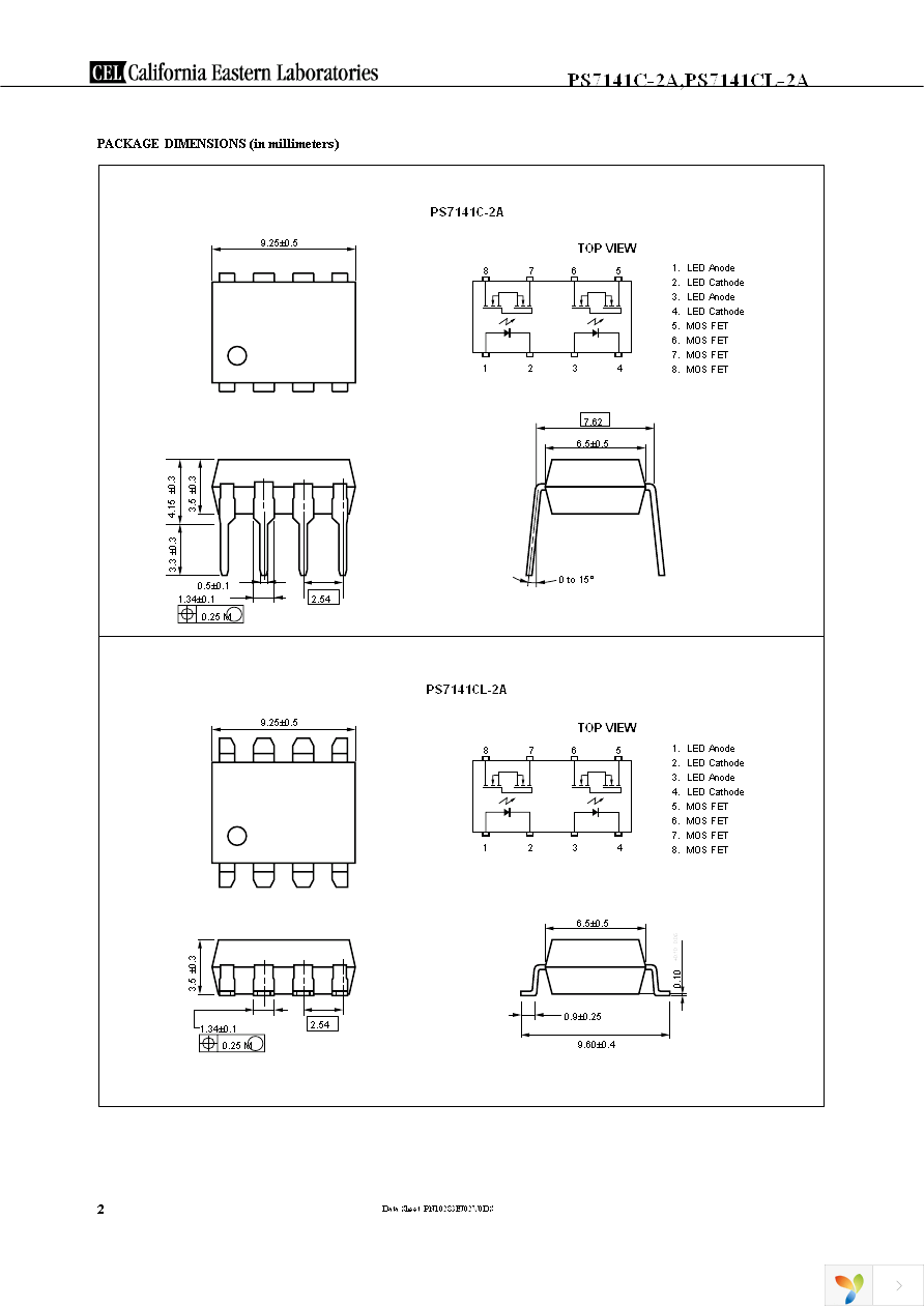 PS7141C-2A-A Page 2