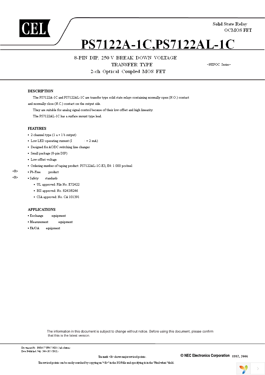 PS7122A-1C-A Page 1