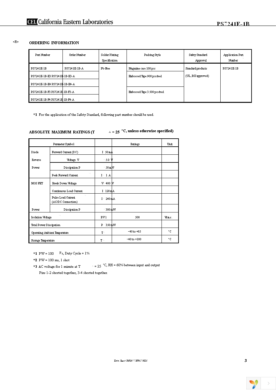 PS7241E-1B-A Page 3