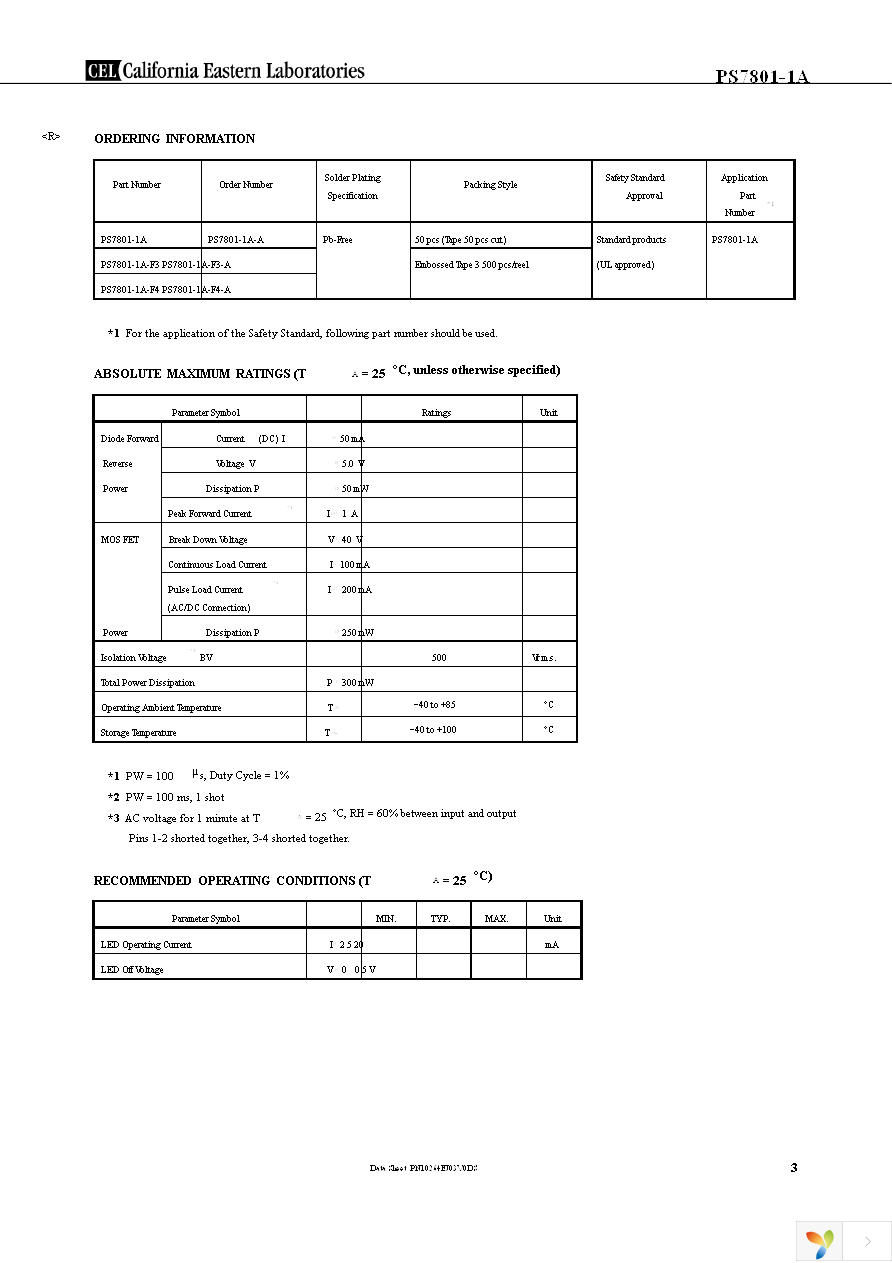 PS7801-1A-F3-A Page 3