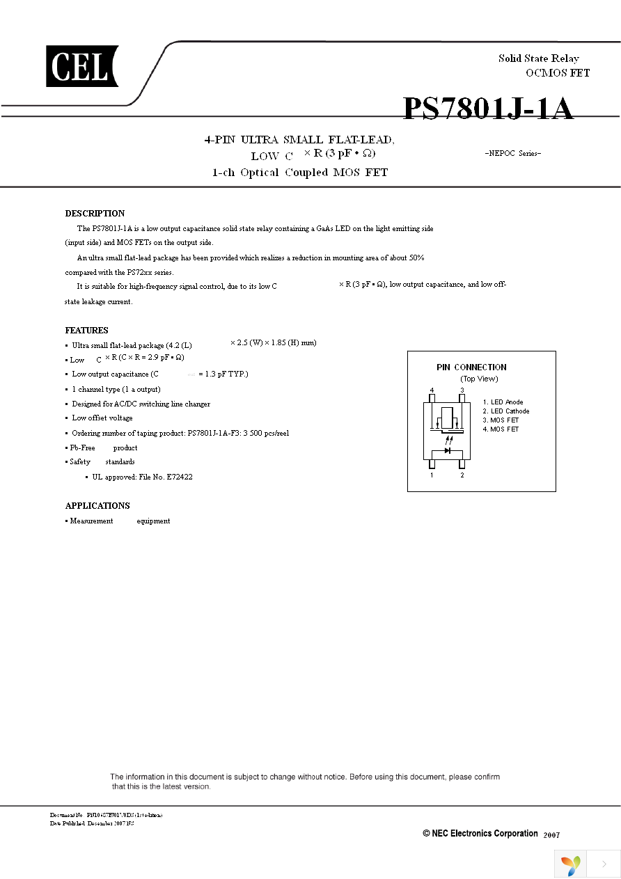 PS7801J-1A-F3-A Page 1