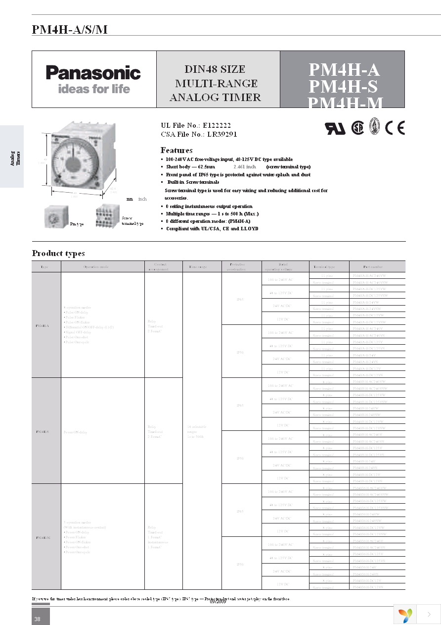 PM4HM-H-AC240V Page 1