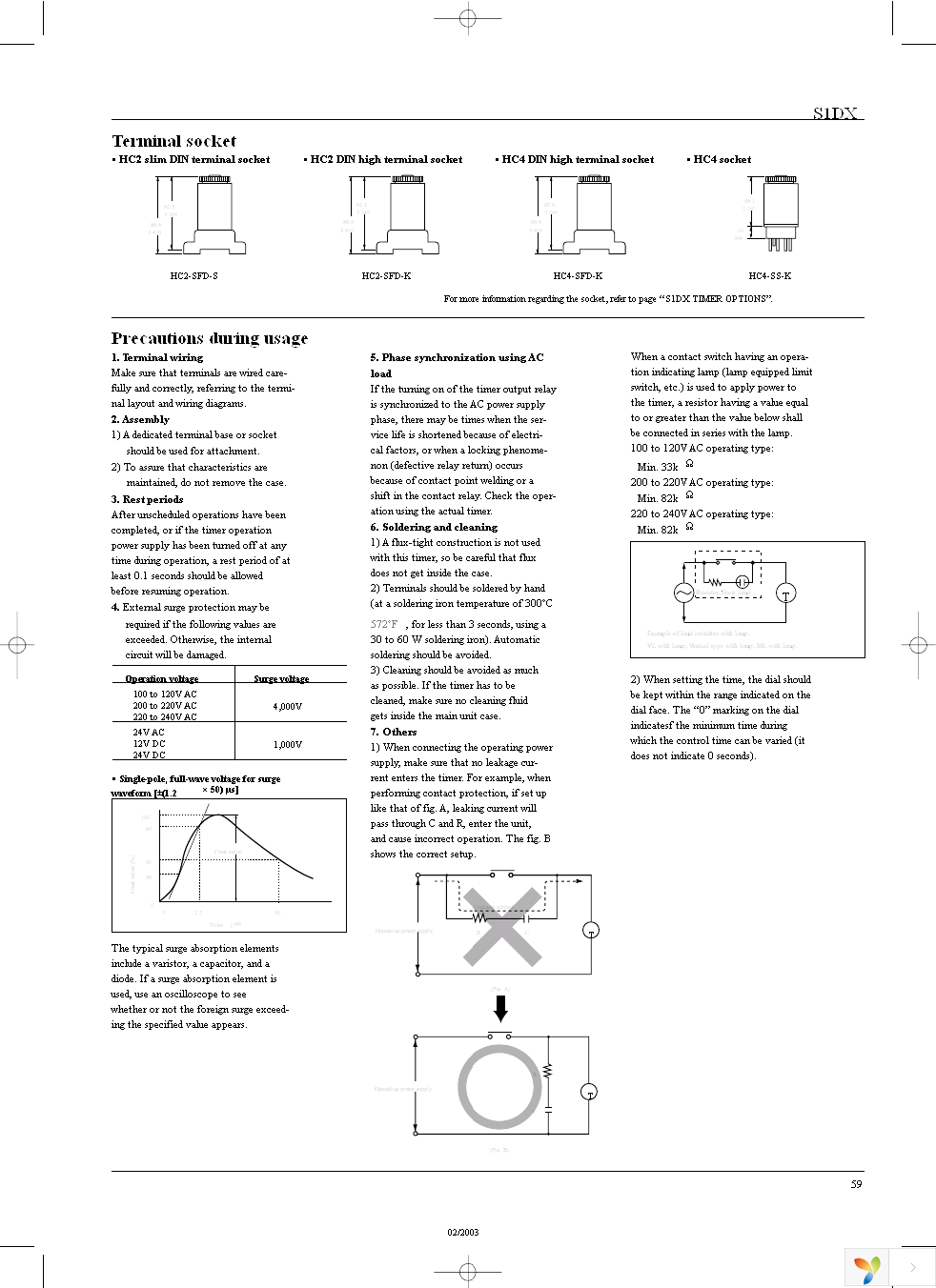 S1DX-A4C1S-AC120V Page 6