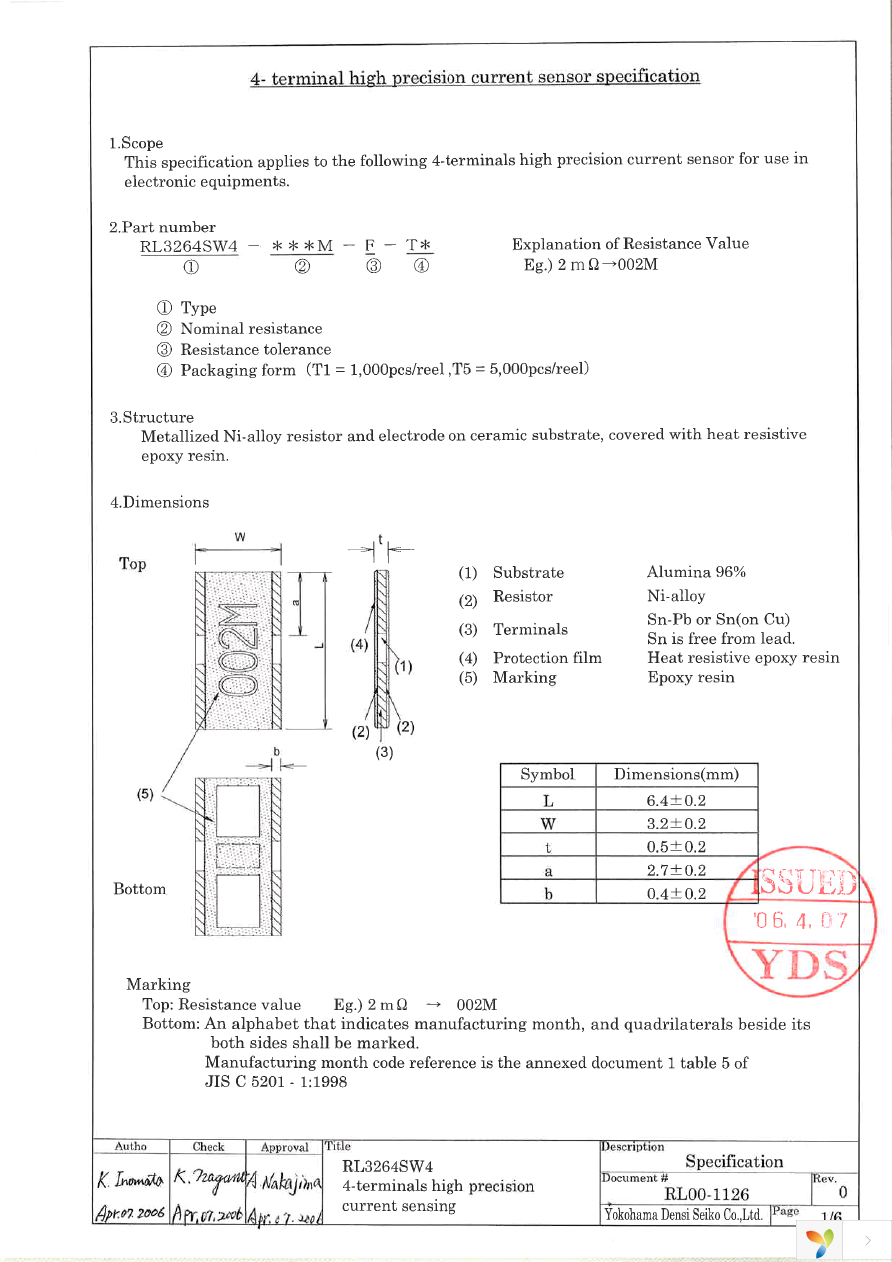 RL3264SW4-007M-F-T5 Page 1