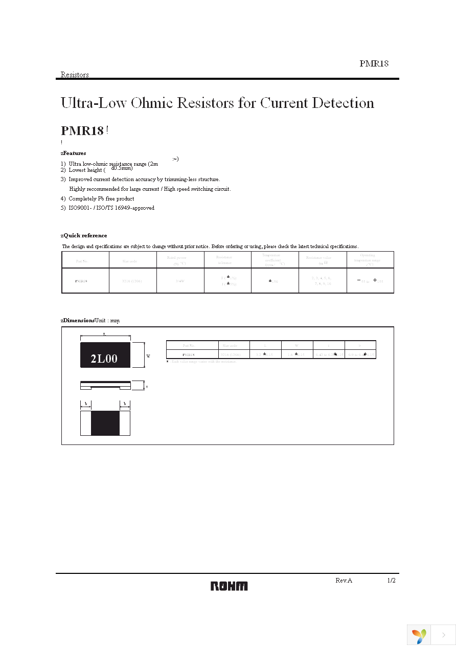 PMR18EZPJU7L0 Page 1