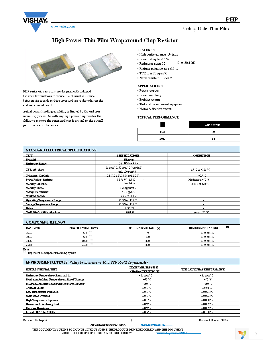 PHP01206E3012BST5 Page 1