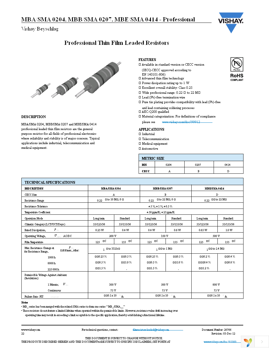 MBB02070C3328FRP00 Page 1